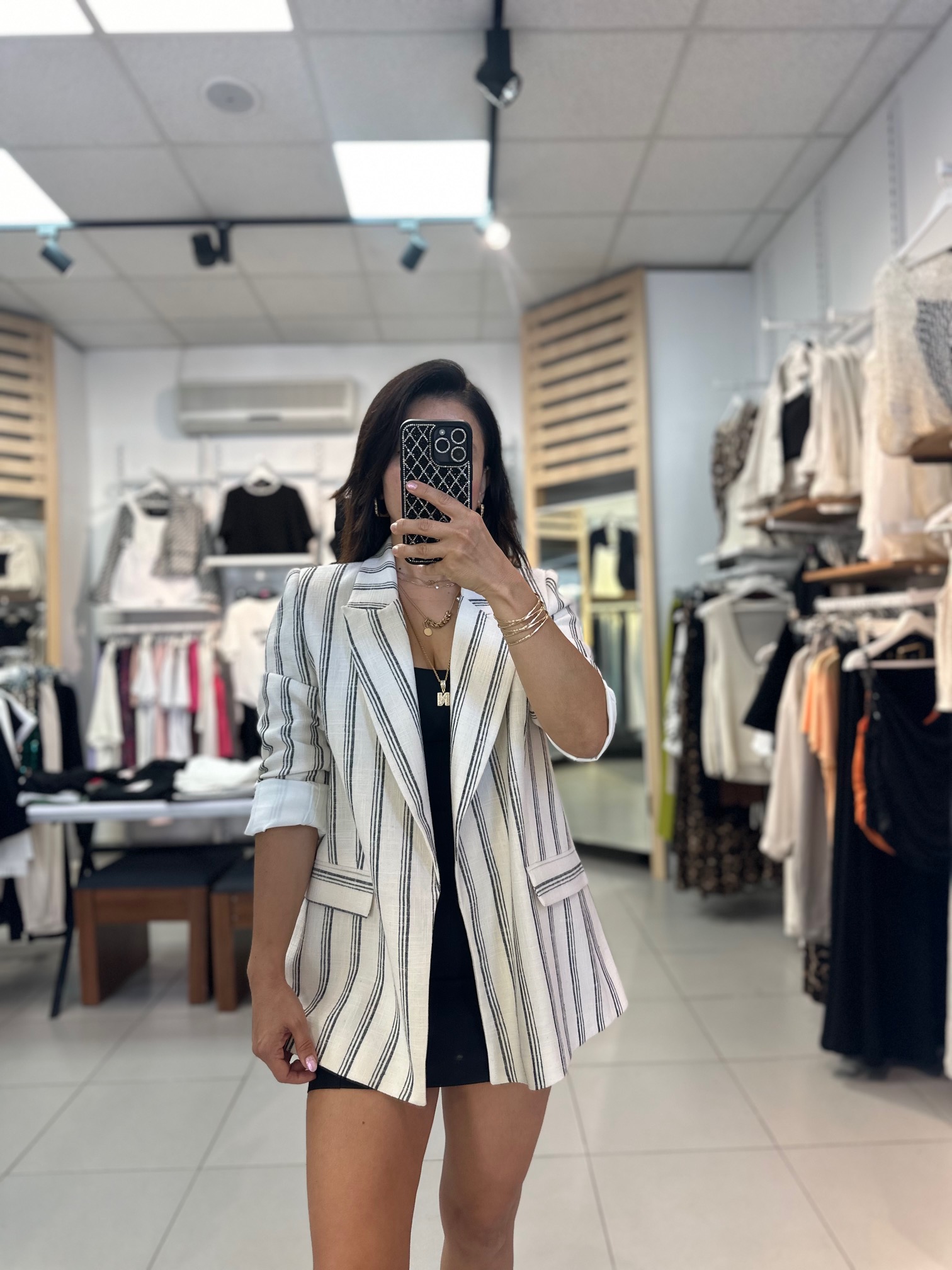 Keten Oversize Blazer Ceket