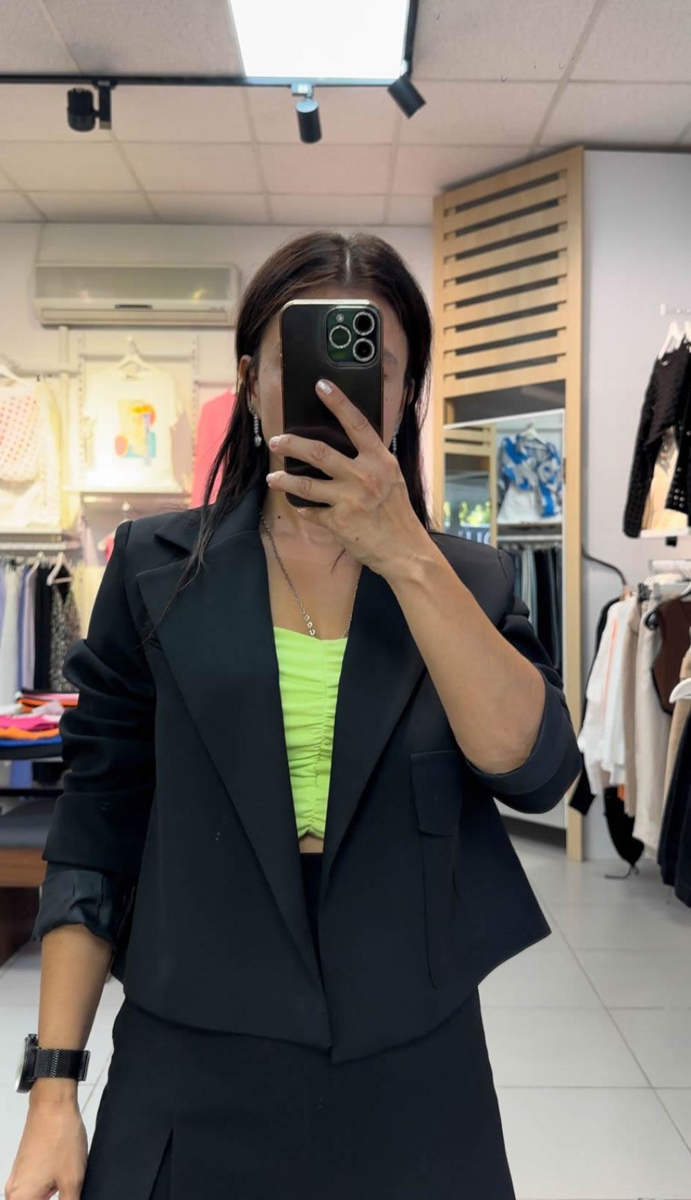 Blazer Kısa Ceket 